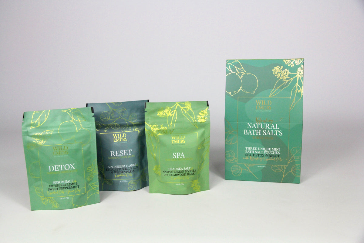 Natural Bath Salts - 3 pack