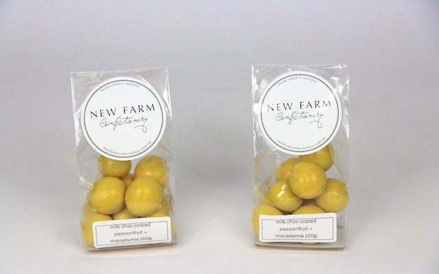 Choc Coated Passionfruit + Macadamia