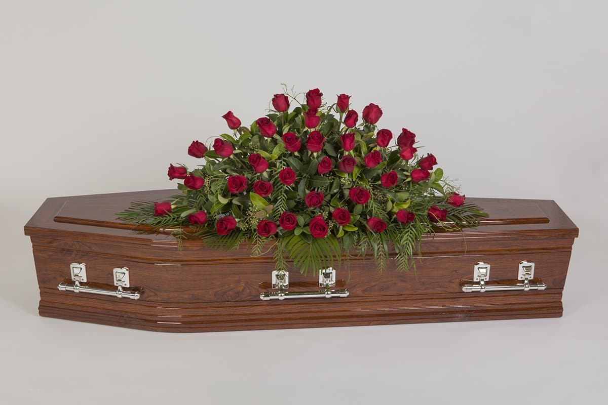 Real Florist. Real Flowers. Melbourne Online Delivery. Same Day | Rose Royalty - Premium Casket &amp; Coffin Flowers
